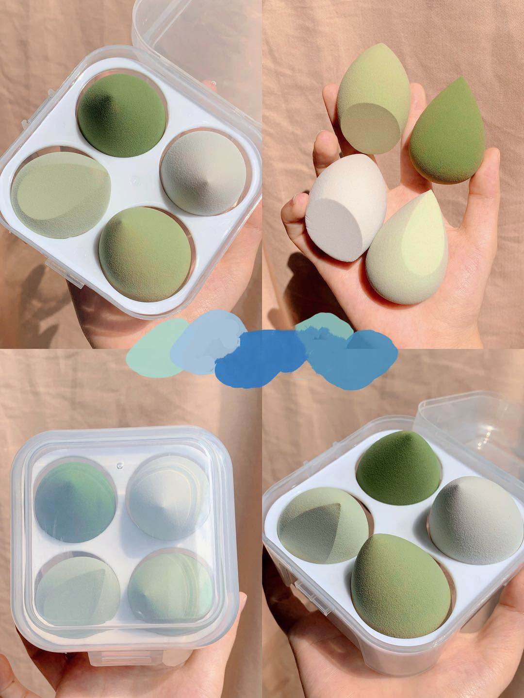Makeup Sponge Storage Box
