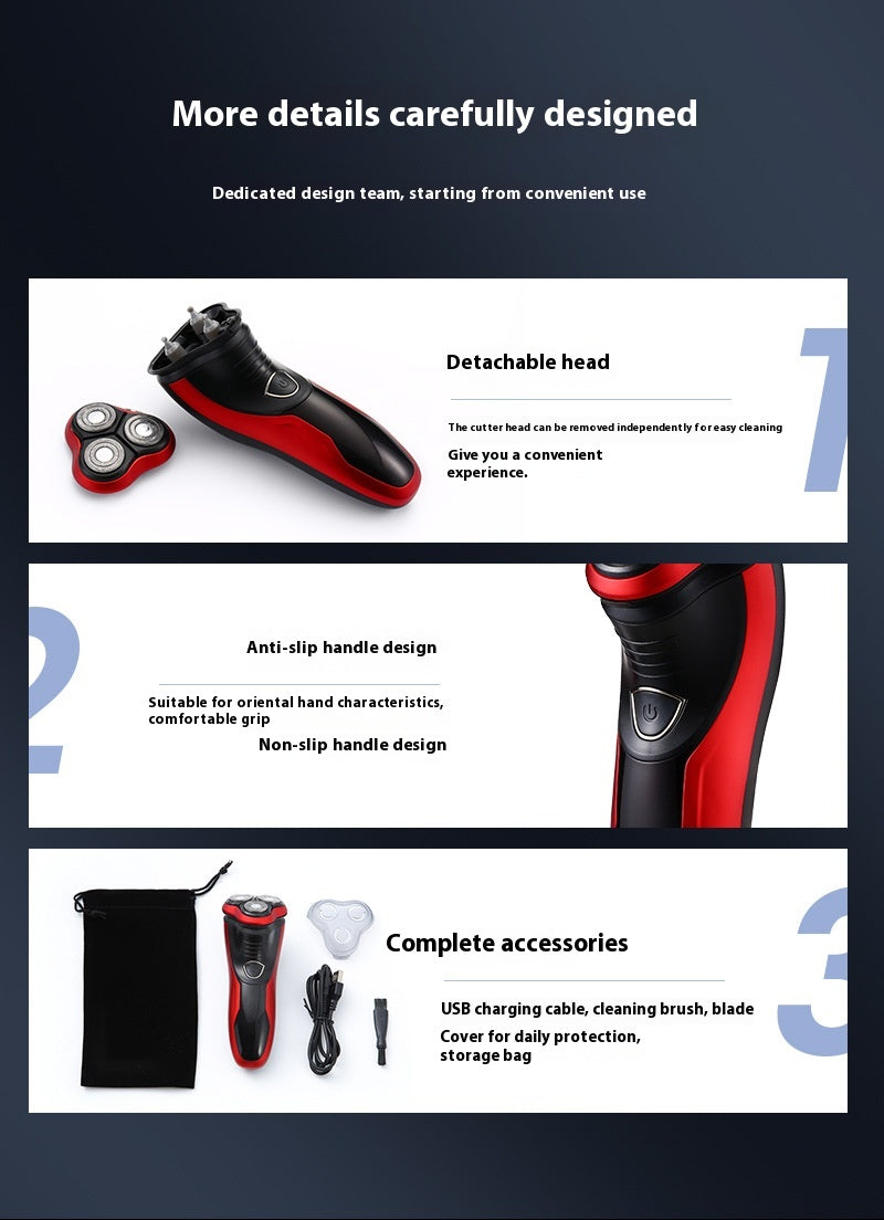 Rechargeable Electric Shaver for Men