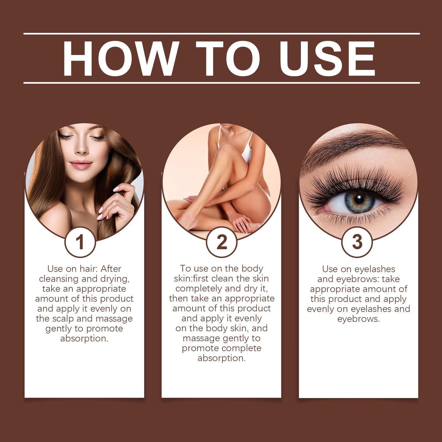 Xiyue All in One Castor Oil for Skin Eyelashes and Eyebrows