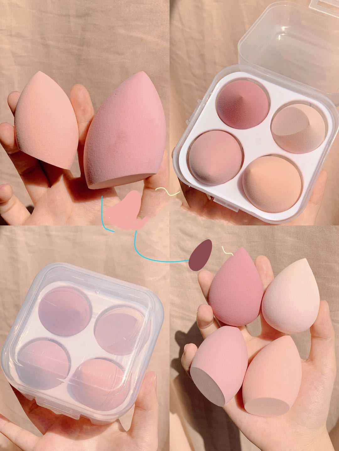 Makeup Sponge Storage Box
