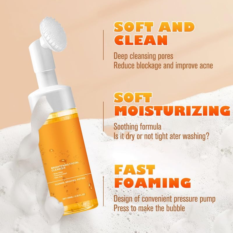 Tropame 1Pcs Turmeric Facial Cleanser for All Skin