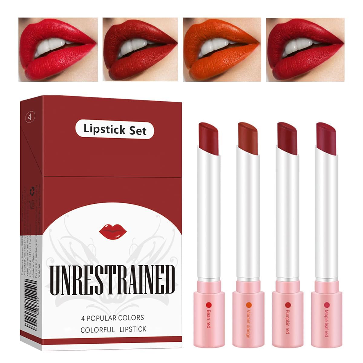Labiales Mate Velvet Lipstick 24 hours Long Lasting & Waterproof Tube