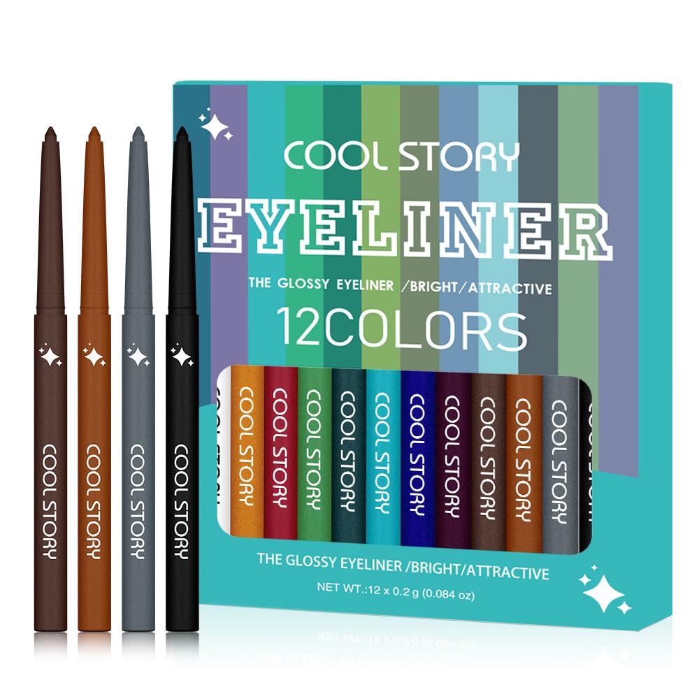 Best Land 12 Colors Matte Liquid Eyeliner Set