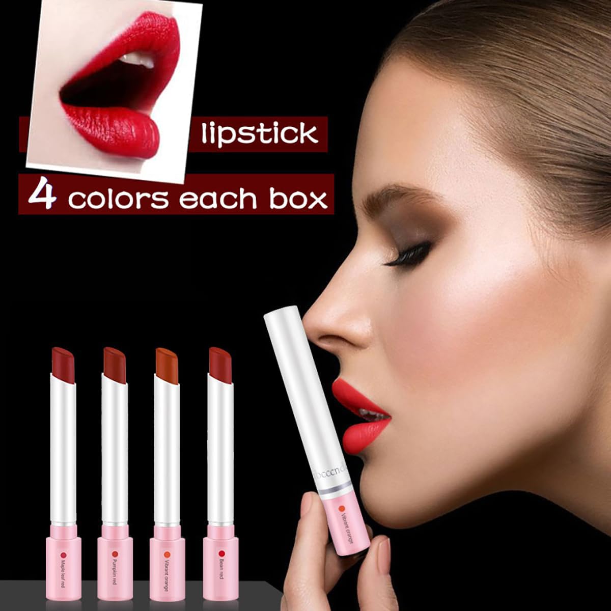 Labiales Mate Velvet Lipstick 24 hours Long Lasting & Waterproof Tube