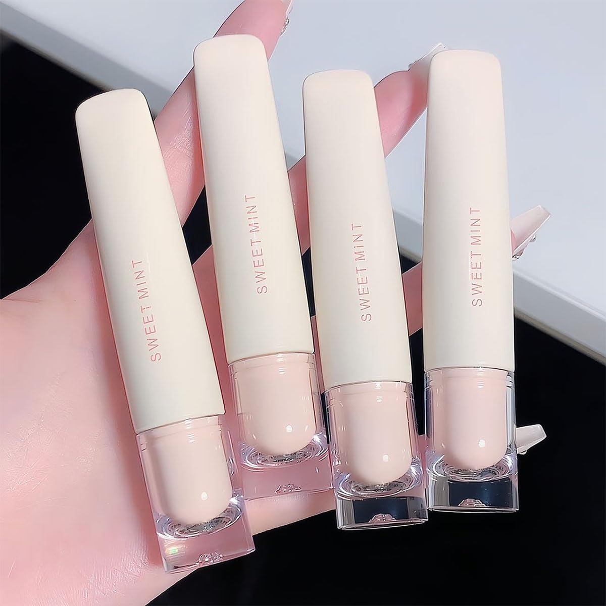 Baorder 4 Pcs Hydrating Jelly Lip Gloss