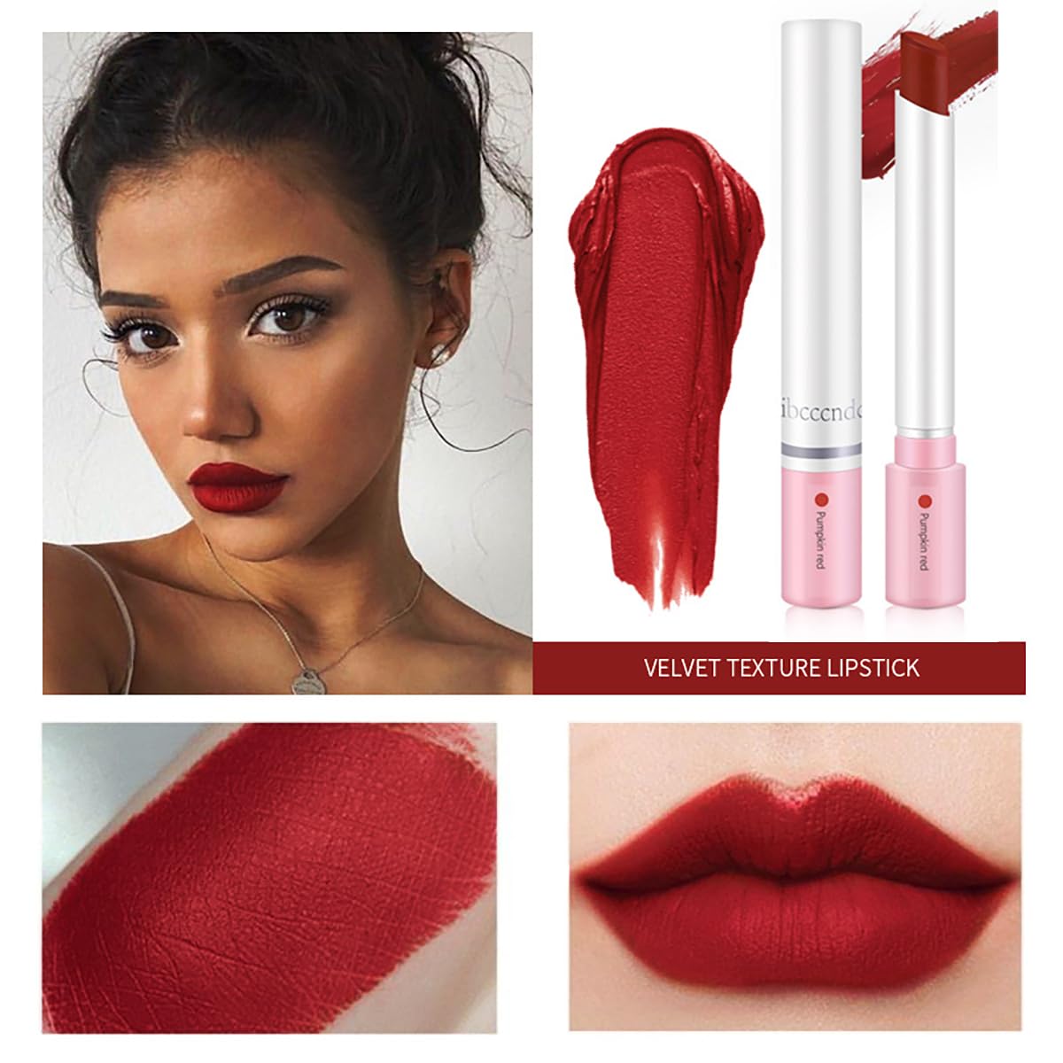 Labiales Mate Velvet Lipstick 24 hours Long Lasting & Waterproof Tube