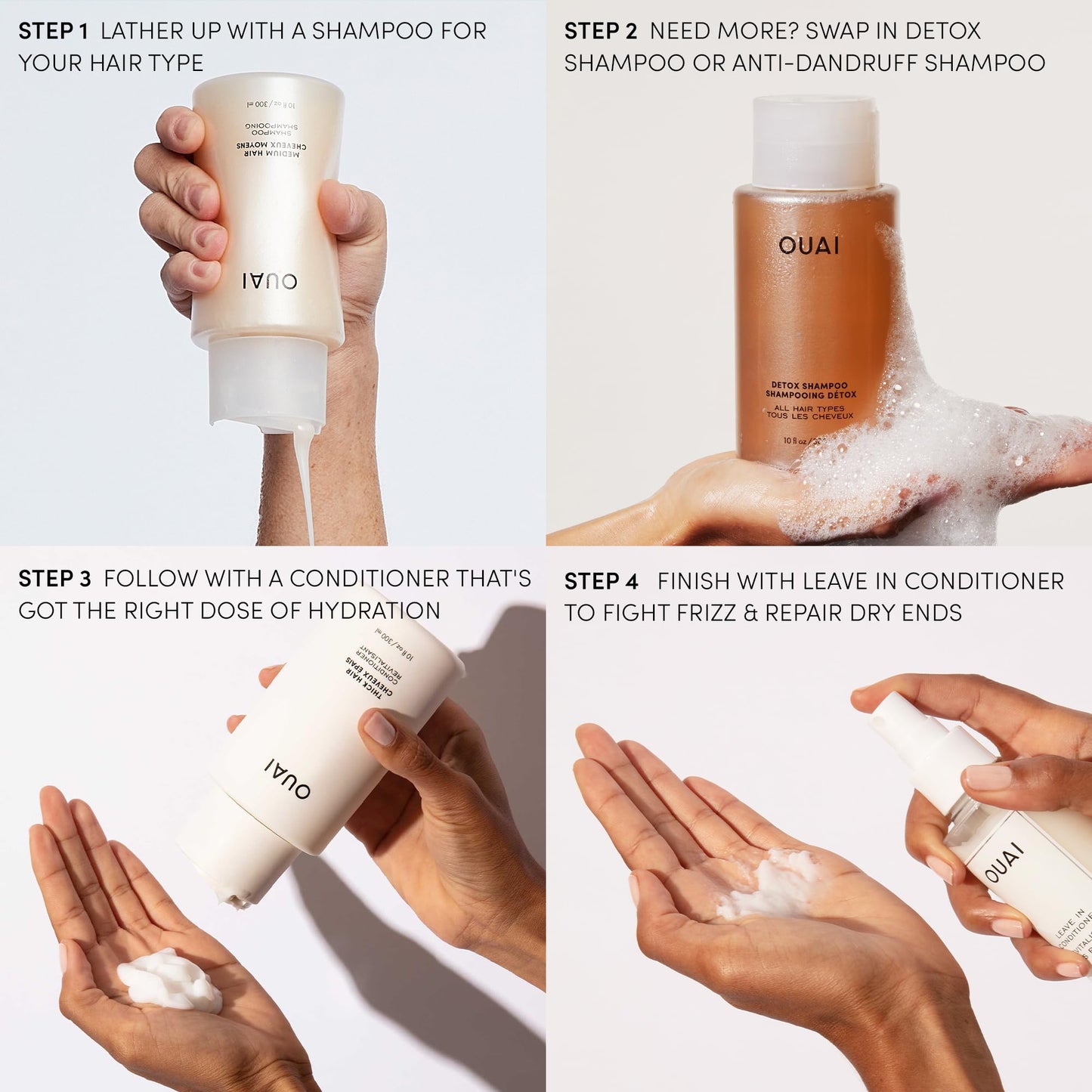 OUAI Leave In Conditioner & Heat Protectant Spray