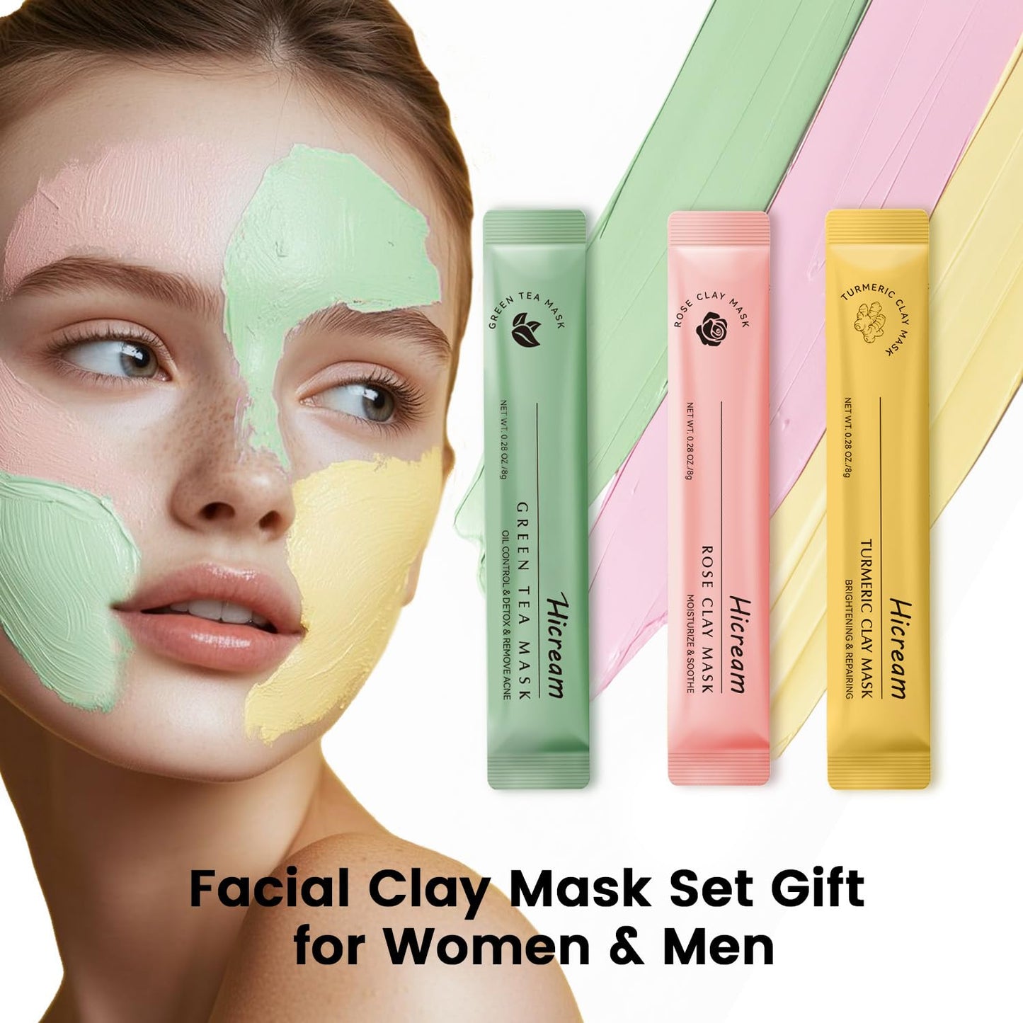 Hicream Turmeric Vitamin C Clay Mask with Kaolin Clay and Turmeric