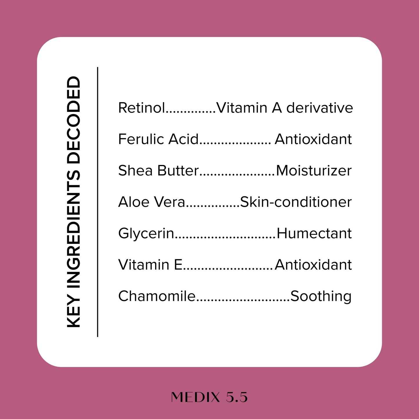 Medix 5.5 Argan Oil Cream W/Vitamin E Anti Aging Skin Care