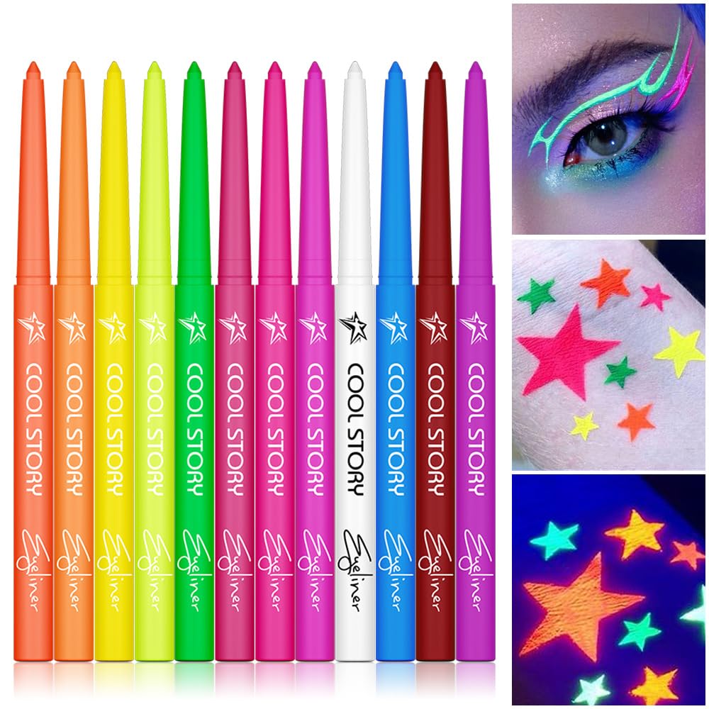 Best Land 12 Colors Matte Liquid Eyeliner Set