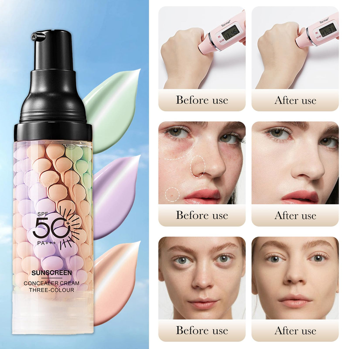 3-in-1 Color Correcting Face Primer SPF 50