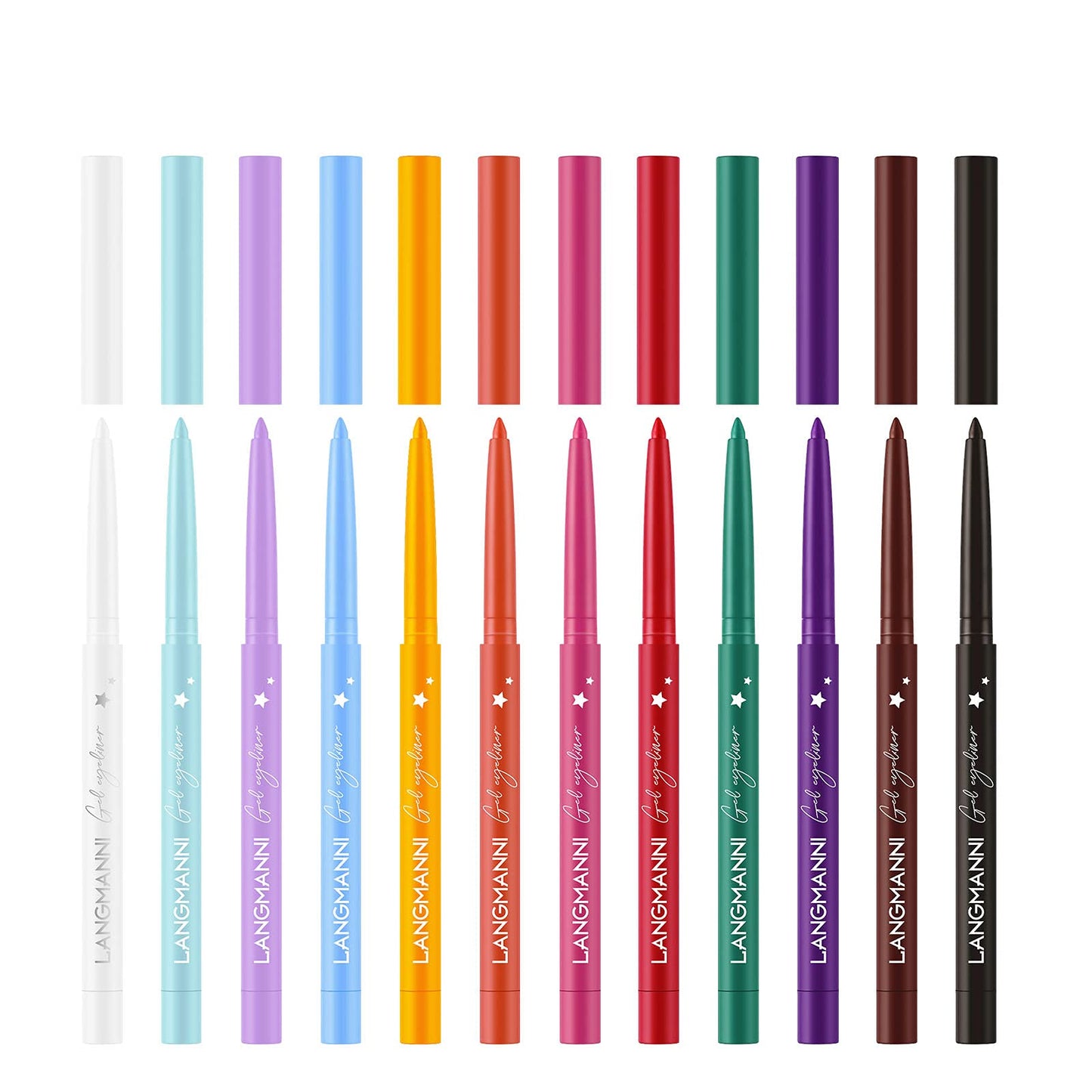 Best Land 12 Colors Matte Liquid Eyeliner Set
