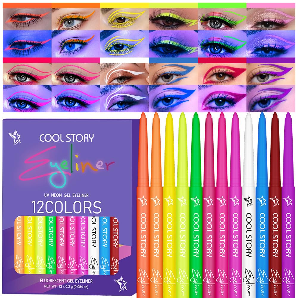 Best Land 12 Colors Matte Liquid Eyeliner Set