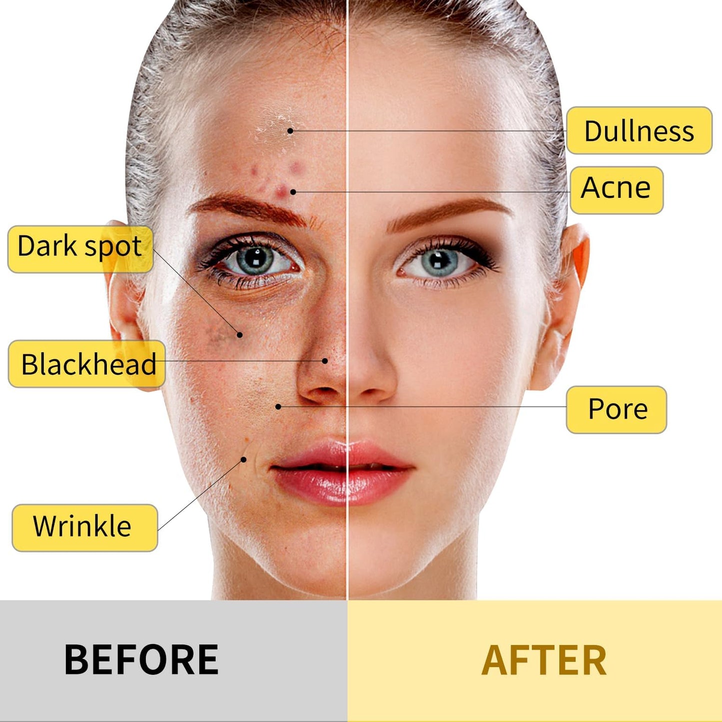 Hicream Turmeric Vitamin C Clay Mask with Kaolin Clay and Turmeric