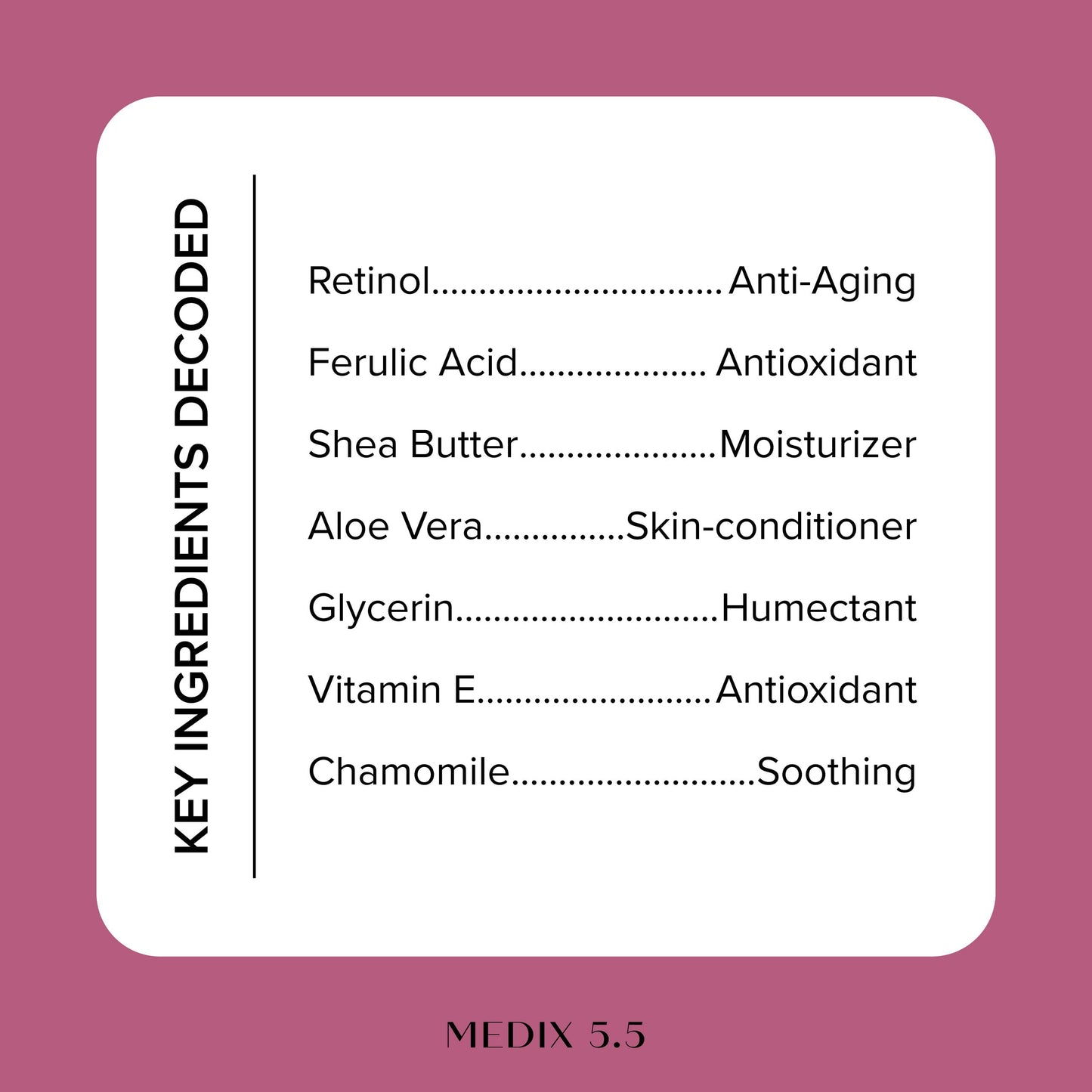 Medix 5.5 Argan Oil Cream W/Vitamin E Anti Aging Skin Care