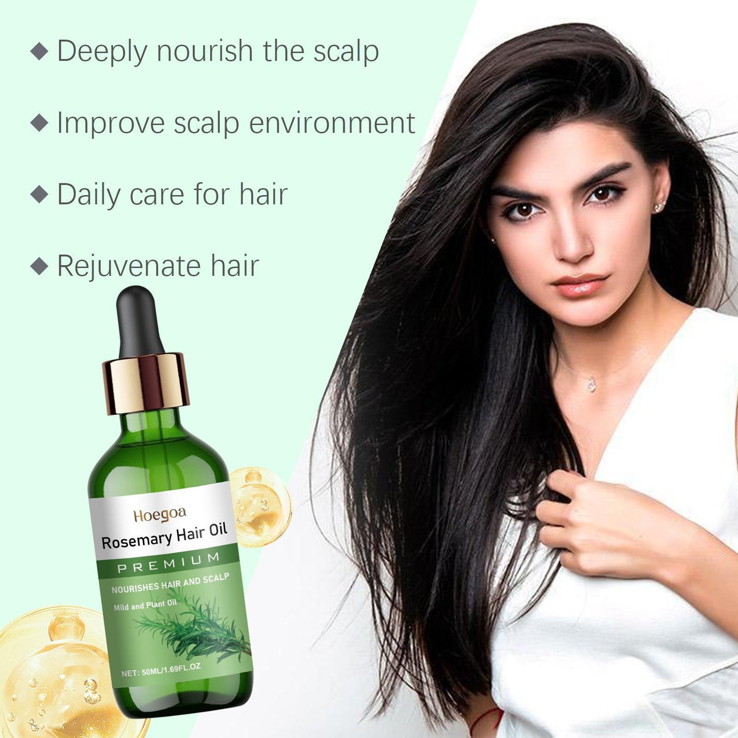 Rosemary Hair Oil Strengthening Softening and Nourishing Hair