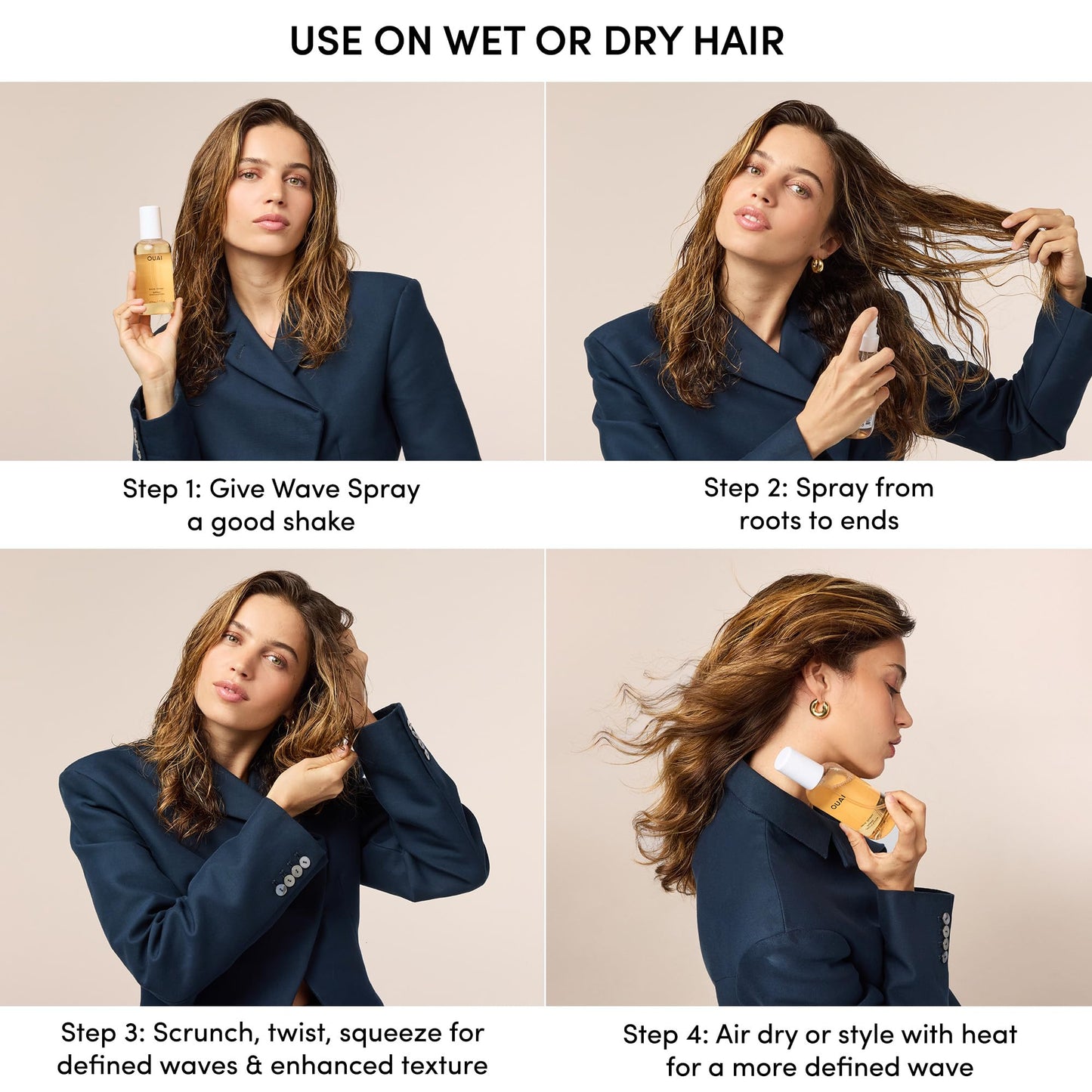 OUAI Leave In Conditioner & Heat Protectant Spray