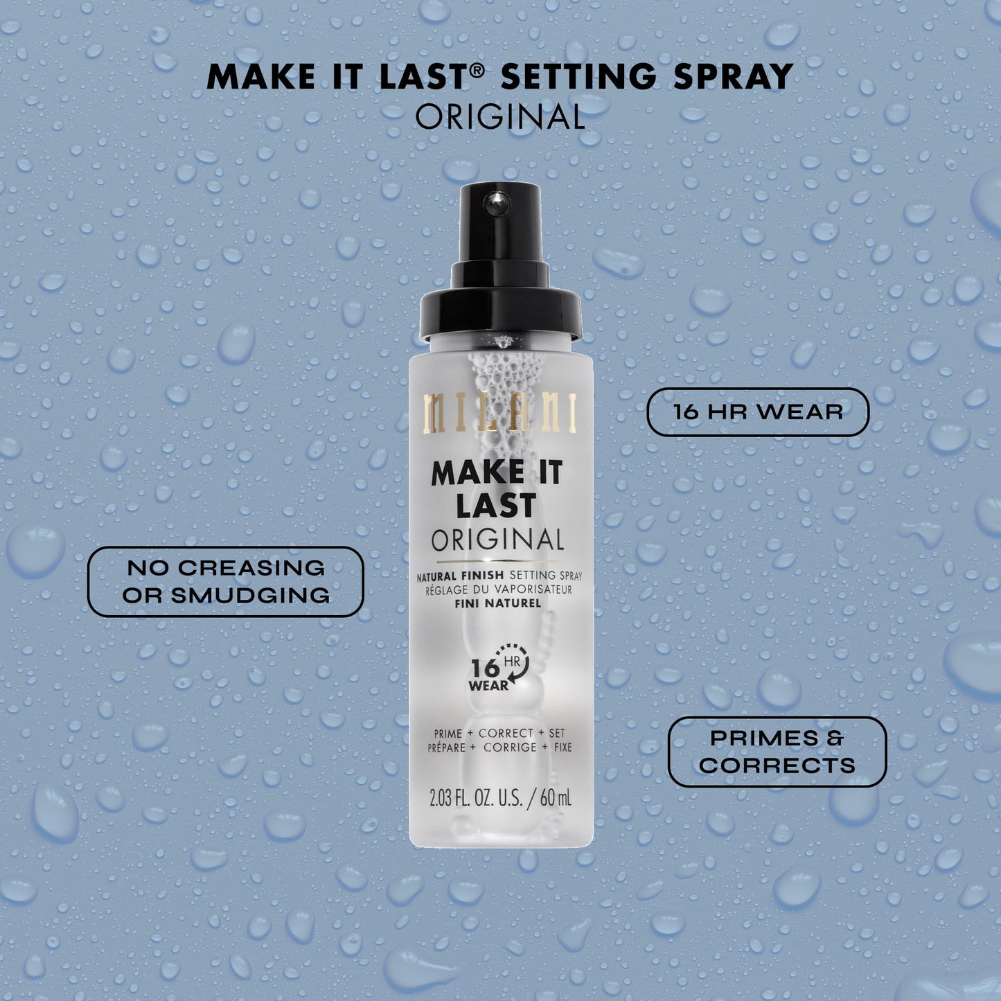 Milani Make It Dewy Setting Spray 3 in 1- Hydrate