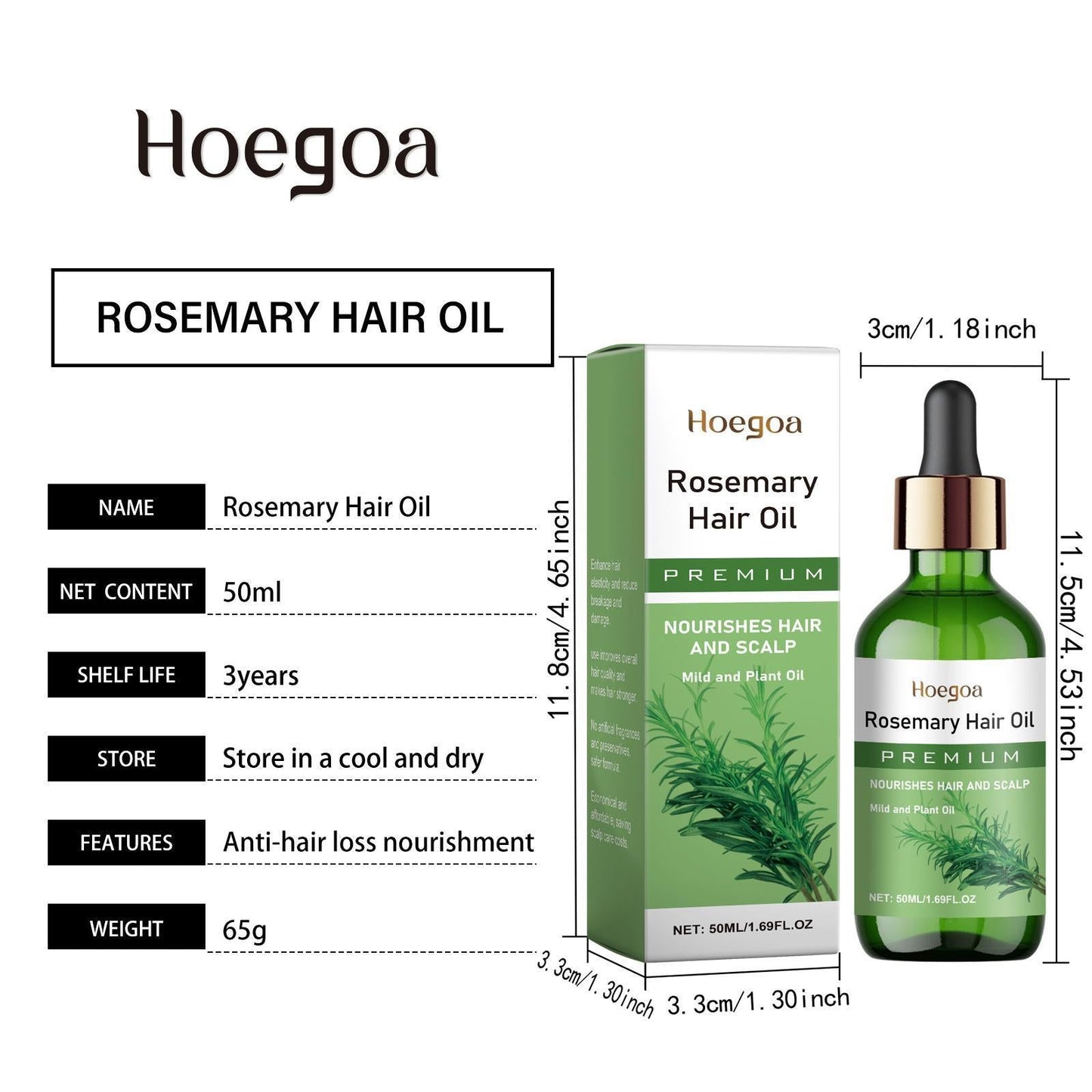 Rosemary Hair Oil Strengthening Softening and Nourishing Hair