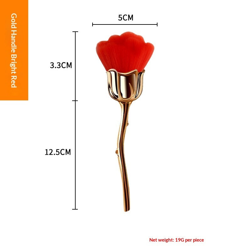 Rose Loose Powder Makeup Brush Beauty Tool