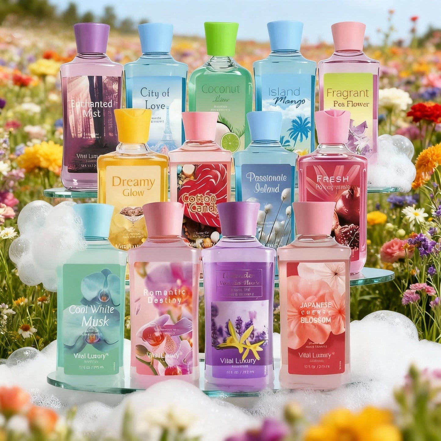 Travel Size Shower Gel and Fragrance Body Wash Gift Set