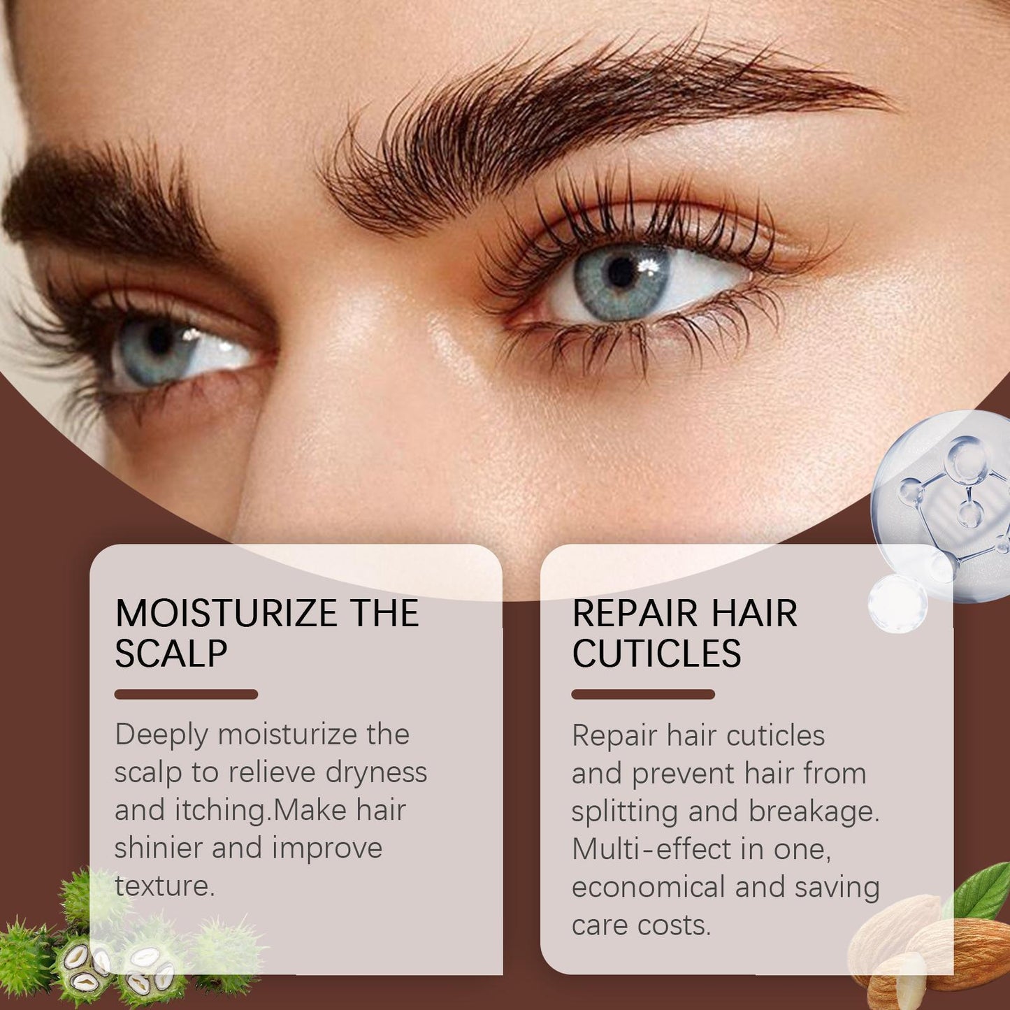 Xiyue All in One Castor Oil for Skin Eyelashes and Eyebrows
