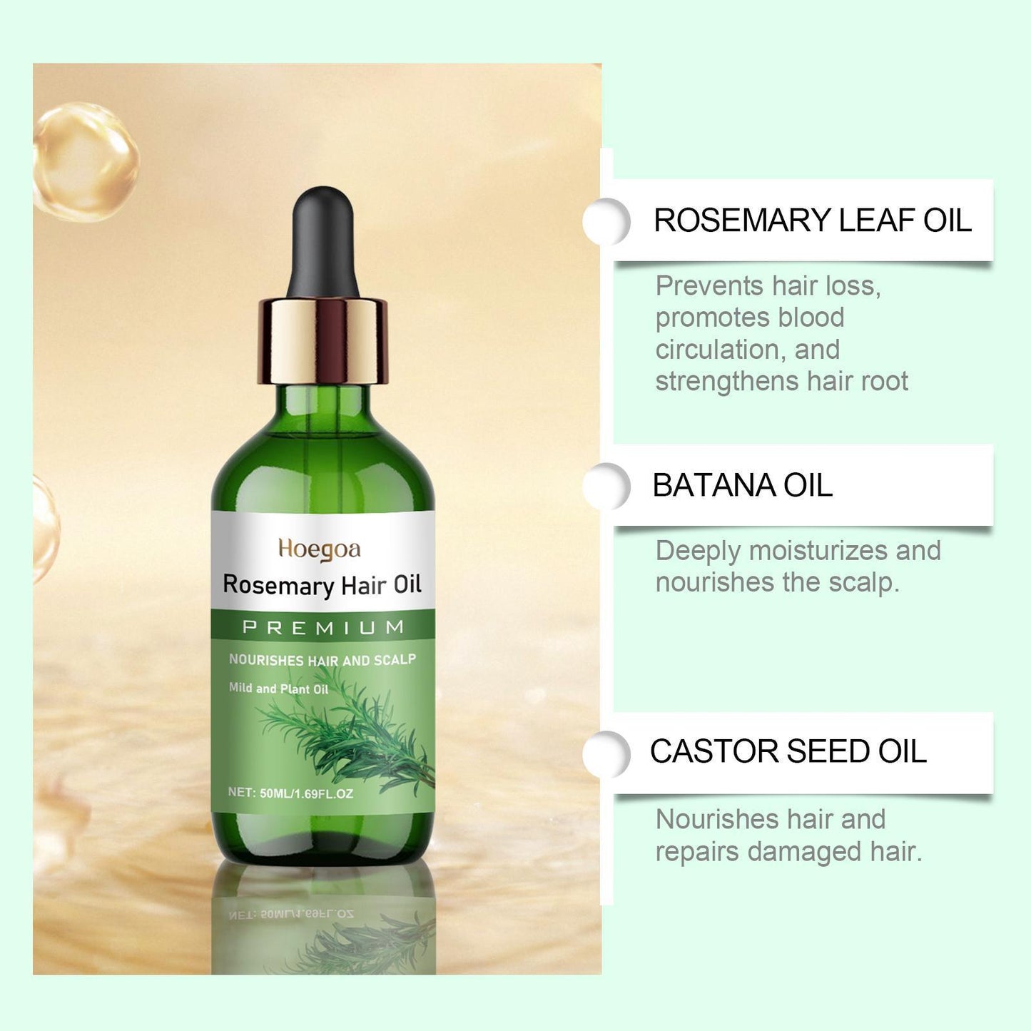 Rosemary Hair Oil Strengthening Softening and Nourishing Hair